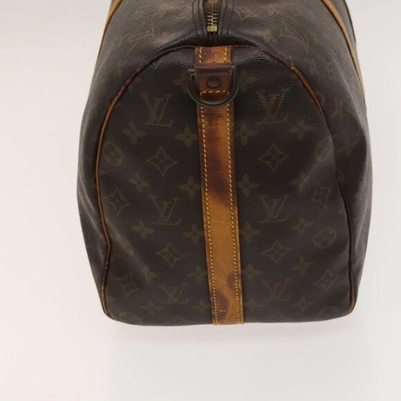 LOUIS VUITTON Monogram Keepall Bandouliere 45 Boston Bag M41418 LV Auth 131247 - Picture 4 of 16